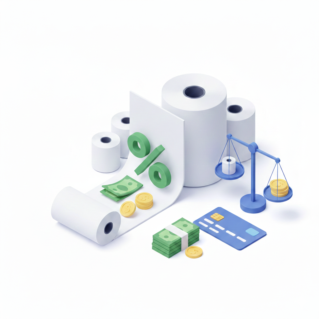 영수증 용지 지원